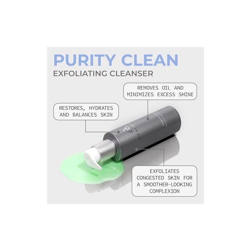 Purity Clean Exfoliating Cleanser by Cosmedix for Women - 5