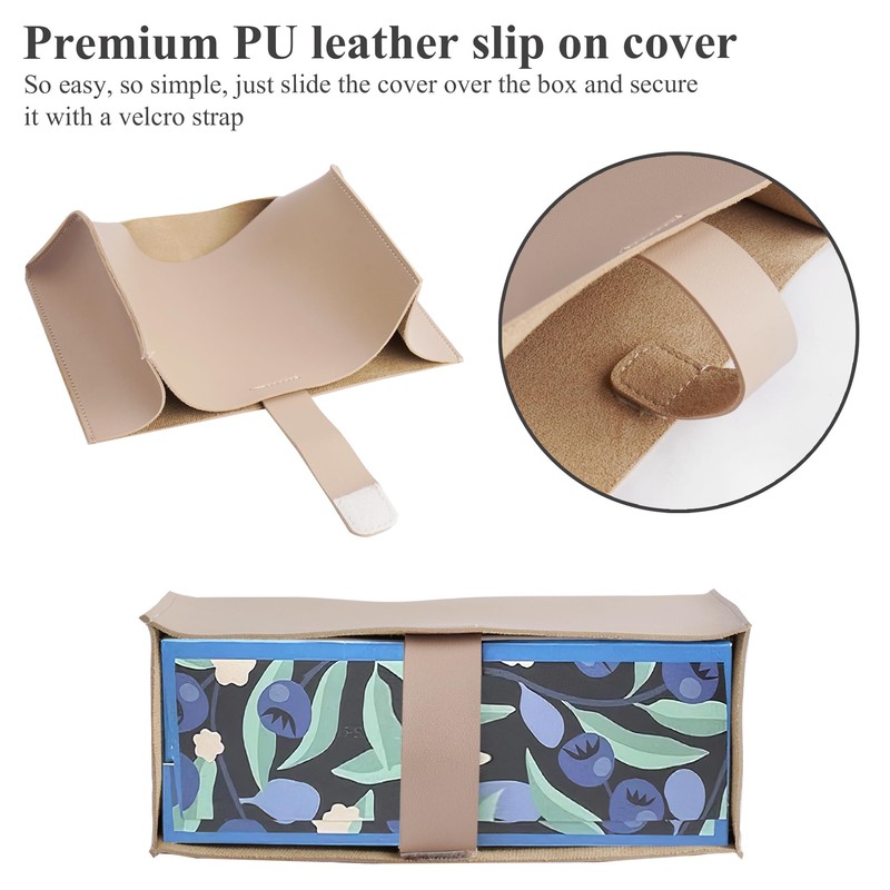 Lvkjafaz Leather Cover for Disposable Paper Hand Towel Box, Compatible