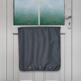 Nevkha Slimline Mail Slot Catcher, Post Letter Box Cage Ideal for UPVC, Glass, Wood and Metal Doors. Wide Dimensions for Letters, Small Packages. No Screws or Tools Required - Black