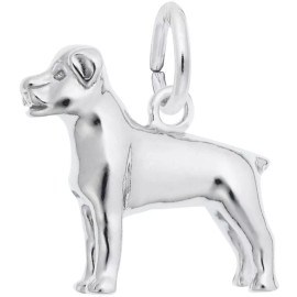 Rembrandt Sterling Silver Rottweiler Dog Charm by Rembrandt