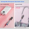Electric Baby Bottle Cleaner with Drying Rack, Silicone Bottle Brush
