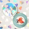 Iridescent-Disco Valentines-Day Party-Decorations Heart Confetti - 300pcs Wedding Birthday Dining