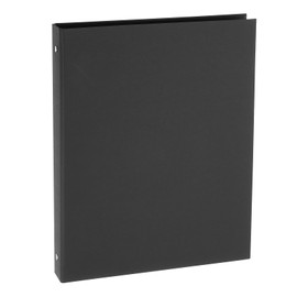 PATIKIL A4 Binder Cover, 4 Round Ring Binder Protector Kraft Paper Binder Shell Hardcover for Meeting Notebook Folder, Black