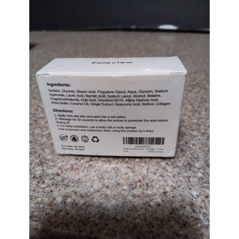 Poleview SOAP Tumeric Scent 3.5oz. Natural Cleansing for Face &