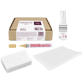 LEVIATAN Gravestone Restoration Kit - Gravestone Restoration Kit, Inscription Restoration, Headstone Restoration, Tombstone Restoration, Tombstone Inscription Renewal, Oil Marker Gold