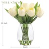 WELL KNOWN WELL KNOWN 12 Pcs Tulips Artificial Flowers in