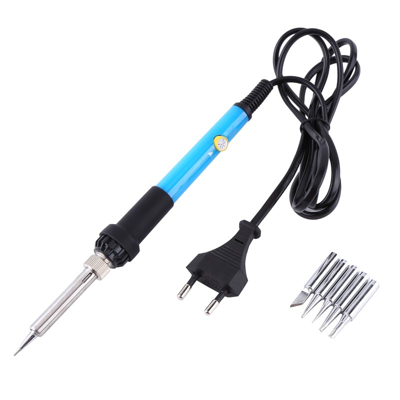 60W Adjustable Temperature Electric Welding Solder Soldering Iron Tool With