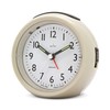 Acctim Grace Non-Ticking Sweep Analogue Bedroom Alarm Clock Earl Grey
