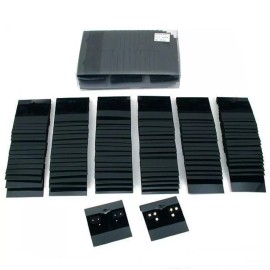 FindingKing 200 Black Earring Cards Hanging Jewelry Display 2"