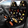 12PCS Car Accessories Set,Funny TV Show Merchandise,Car Seat Cover,Steering Wheel