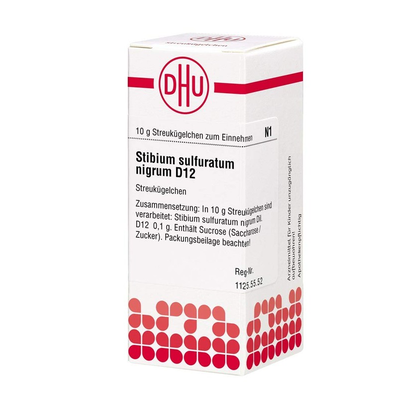 DHU Stibium Sulfuratum Nigrum D12 Scattering Balls 10 g Globules