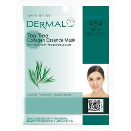 Dermal Face Pack of 100 Sheet Masks Tea Tree