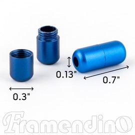 Framendino, 22 Pack Shoelace Buckle Lock for No Tie Shoelaces Metal Lock Buckles Tip Ends for Sneaker Shoelaces (11 Colors)