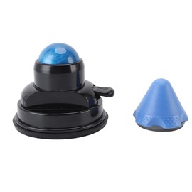 Generic Massage Ball Roller, 2 in 1 Wall Mounted Muscle Knot Relief Relaxation Suction Cup Ball Massager 360° Rotating Deep Tissue Myofascial Release for Body, Neck, Shoulders