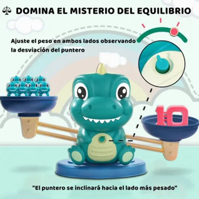 Children Dinosaur Balance Toy Educational Math Enlightenment Kid Math Game
