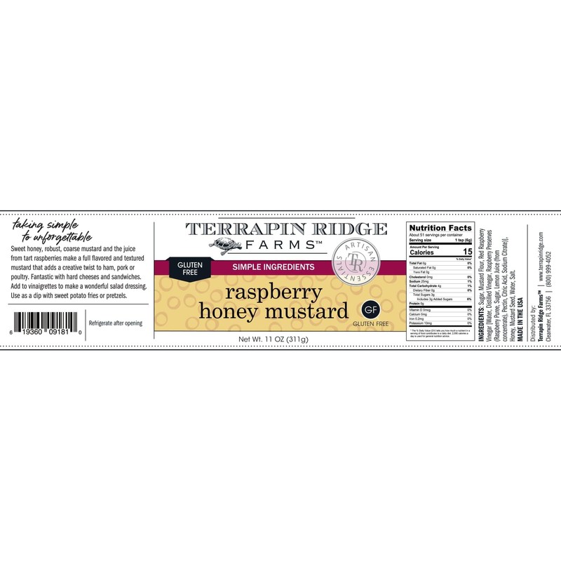 Raspberry Honey Mustard – Sweet & Tangy Mustard for Sandwiches,