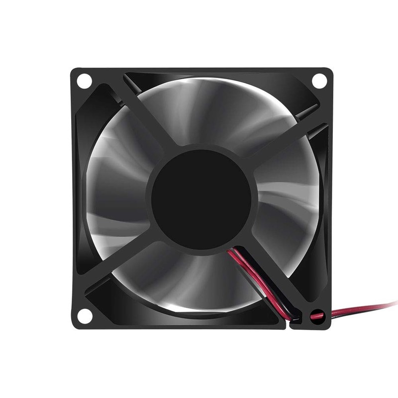 2Pcs 5V 3.14in 0.98in 80mm x 80mm x 25mm DC
