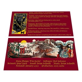 Data East Hook Pinball Custom Apron Instruction Cards