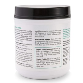 Bio-Clean Drain Septic 2# Can Cleans Drains- Septic Tanks - Grease Traps All Natural and 100% Guaranteed No Caustic Chemicals! Removes fats Oil and Grease, Completely Cleans Your System.