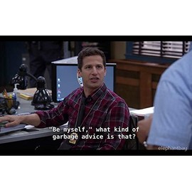 Brooklyn 99 Funny Quote - Sticker Graphic - Auto, Wall, Laptop, Cell, Truck Sticker for Windows, Cars, Trucks