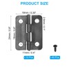 PATIKIL Small Butt Hinges 1 Inch, 10 Pack Mini Jewelry
