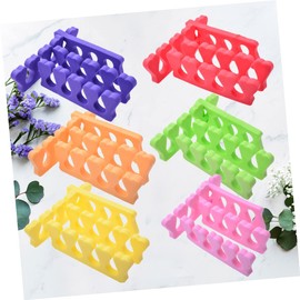 BIUDECO 15pcs Nail Separating Sponges for Manicure Random Finger Separator Tools for Easy Nail Art Application for Salon and Home Use