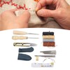 28Pcs Leather Working Tools Durable 2Pcs Awl 4Pcs Wax Threads