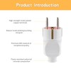 Schuko plug safety plug, 5 pack safety plug set with