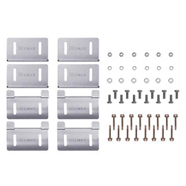 Renogy Solar Panel Mounting Curved Z Bracket-Set of 4 for RV, Boat, Roof, Wall and Other Off Gird Installation, 1 Set