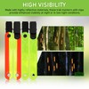 24pcs Reflective Trail Markers with Clips - High Visibility PVC
