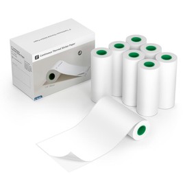 JADENS Portable Printer with 6 Rolls of Thermal Paper, Inkless Printer Bluetooth Support for 8.5" x 11" Size, Used for Travel, Car and Office:_3 inch Sticker Label