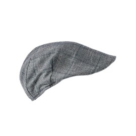 Men's Flat Cap - Classic Fusion Summer Elegance - Made in Italy - Cotton/Fantasy, Grey, 55