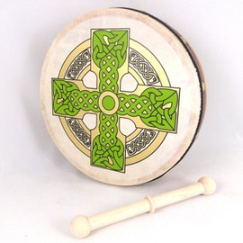 8" Cloghan Cross Irish Bodhran