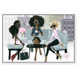 The Oliver Gal Artist Co. Drinks and Spirits Wall Art Framed Canvas Prints 'Cocktail O'Clock' Cocktails