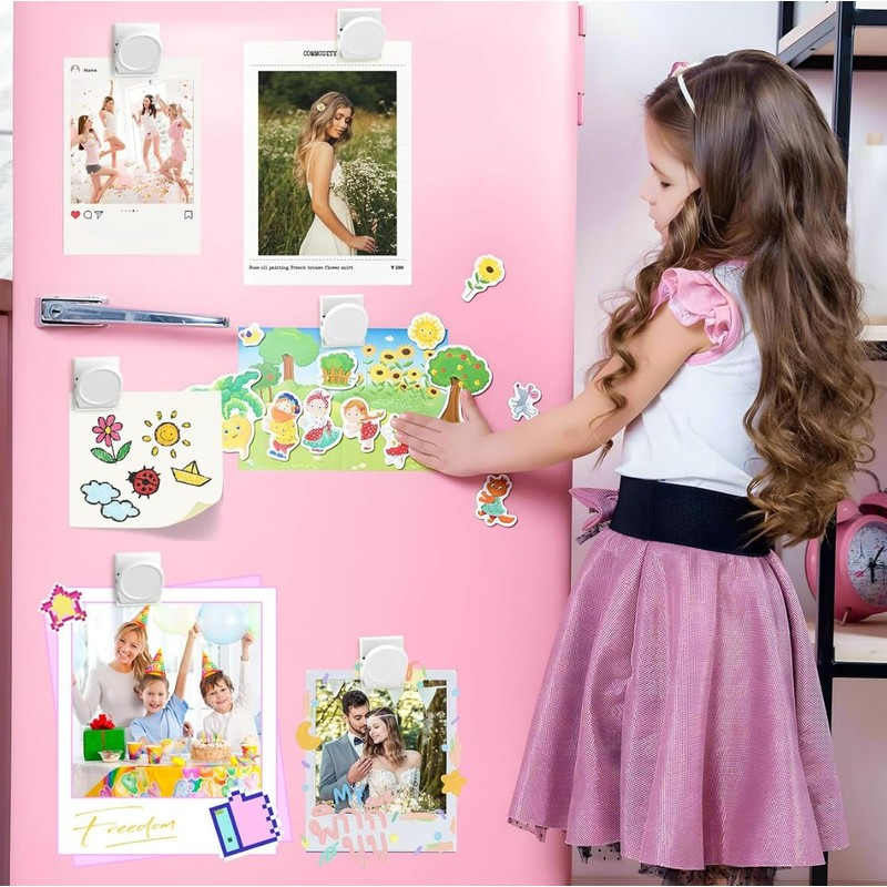Molinter Magnetic Clip Fridge Magnetic Clips Metal Clips Fridge Magnets