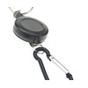 AKORD 2 x Black Retractable Key Chain Badge Reel Recoil
