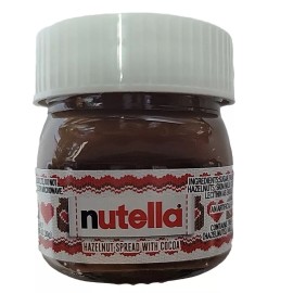 FERRERO 2 Nutella Mini Crystal Jar 1.05oz (30g) Made In Italy Hazelnut Spread With Cocoa