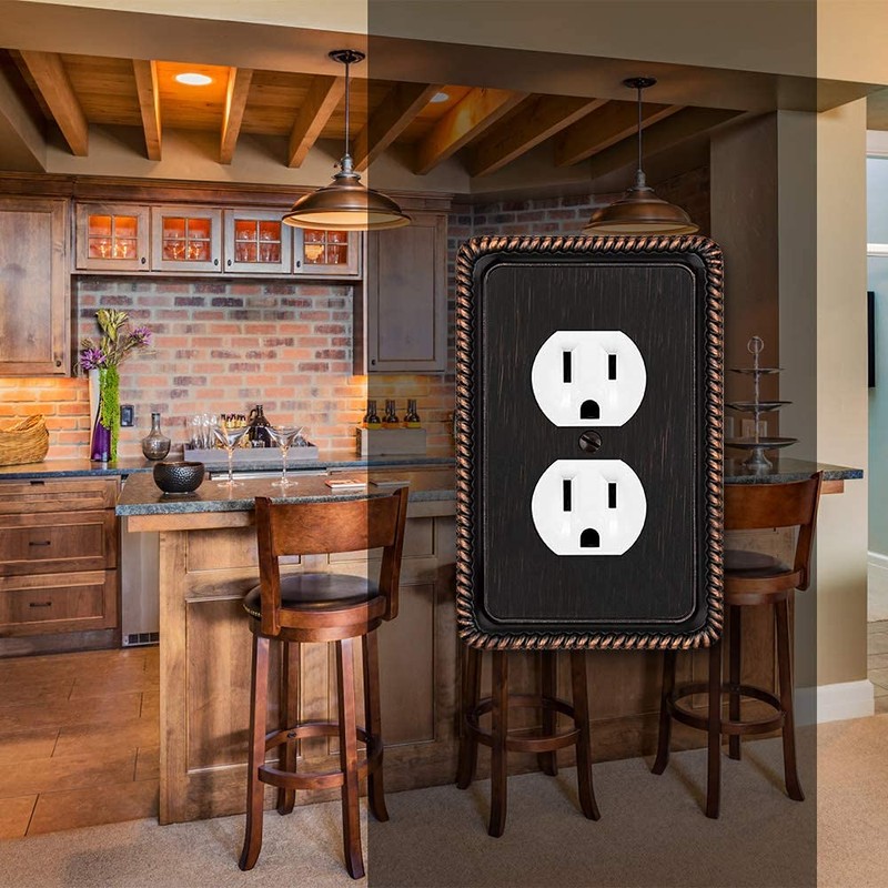 Henne Bery Rope Edge Decorative Wall Plate Switch Plate Outlet