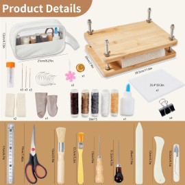 pamctry 50 Pcs Book Binding Kits for Beginners - Complete DIY Kit with Tools ...