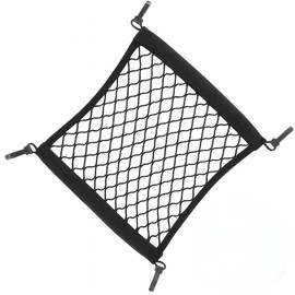 LeGeYo Elastisches Gepäcknetz für E-Scooter/E-Bike 29×31cm Hochdehnbares Netz Schwarz