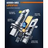 SEALIGHT H13 Fog Bulbs with 6500K White Light,30000LM Super Bright,