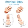 PATIKIL 14mm x 30mm Shoe Clips, 10 Pcs Flat Blank