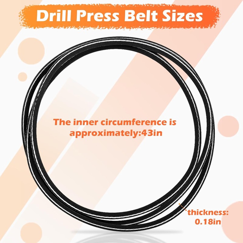 New Replacement Belt Craftsman Drill Press w/ 45 inch 3/16