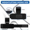 Weight Lifting Hooks, Gym Wrist Straps with Hand Grip Hooks