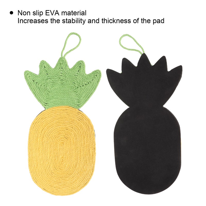 Ananas Cat Scratch Pad Wear Resistant Recyclable Prevent Slipping Cat