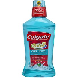 Colgate Total Gum Health Antiplaque Mouthwash, Clean Mint 16.9 Fl Oz, Pack of 2
