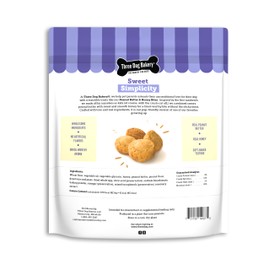 Three Dog Bakery Peanut Butter & Honey Bites, Mess-Free Snacks & Training Cookies for Dogs & Puppies, Human-Inspired