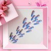 QQPPOLIU Square Long Press on Nails,Fake Nails with Designs,Full Cover