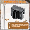 24 Pcs Hanging File Rail and Clip Set 16 Aluminum