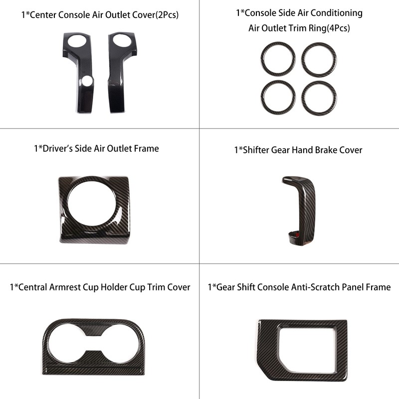Fit for Toyot@ Tundra 2014-2021 Car Center Console Decoration Kit